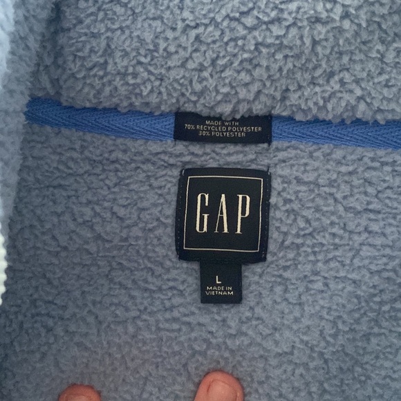 Gap fleece/Sherpa quarter zip - Picture 2 of 2